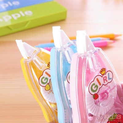 寶利惠263韓國文具 可愛甜蜜水果女孩修正帶，點亮學生文具新時尚